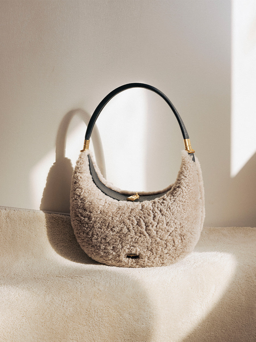 Shearling Luna Bag