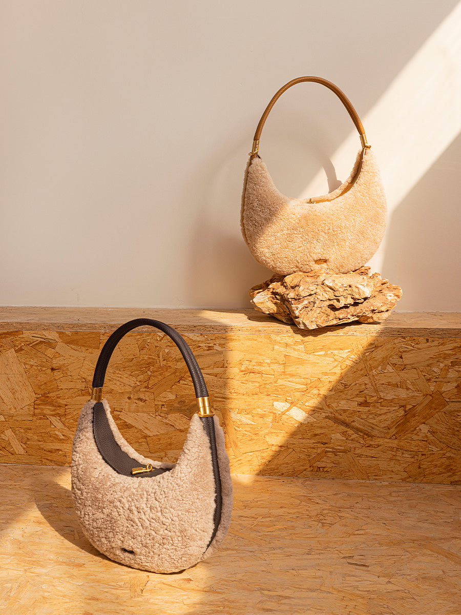 Sac Luna en mouton shearling