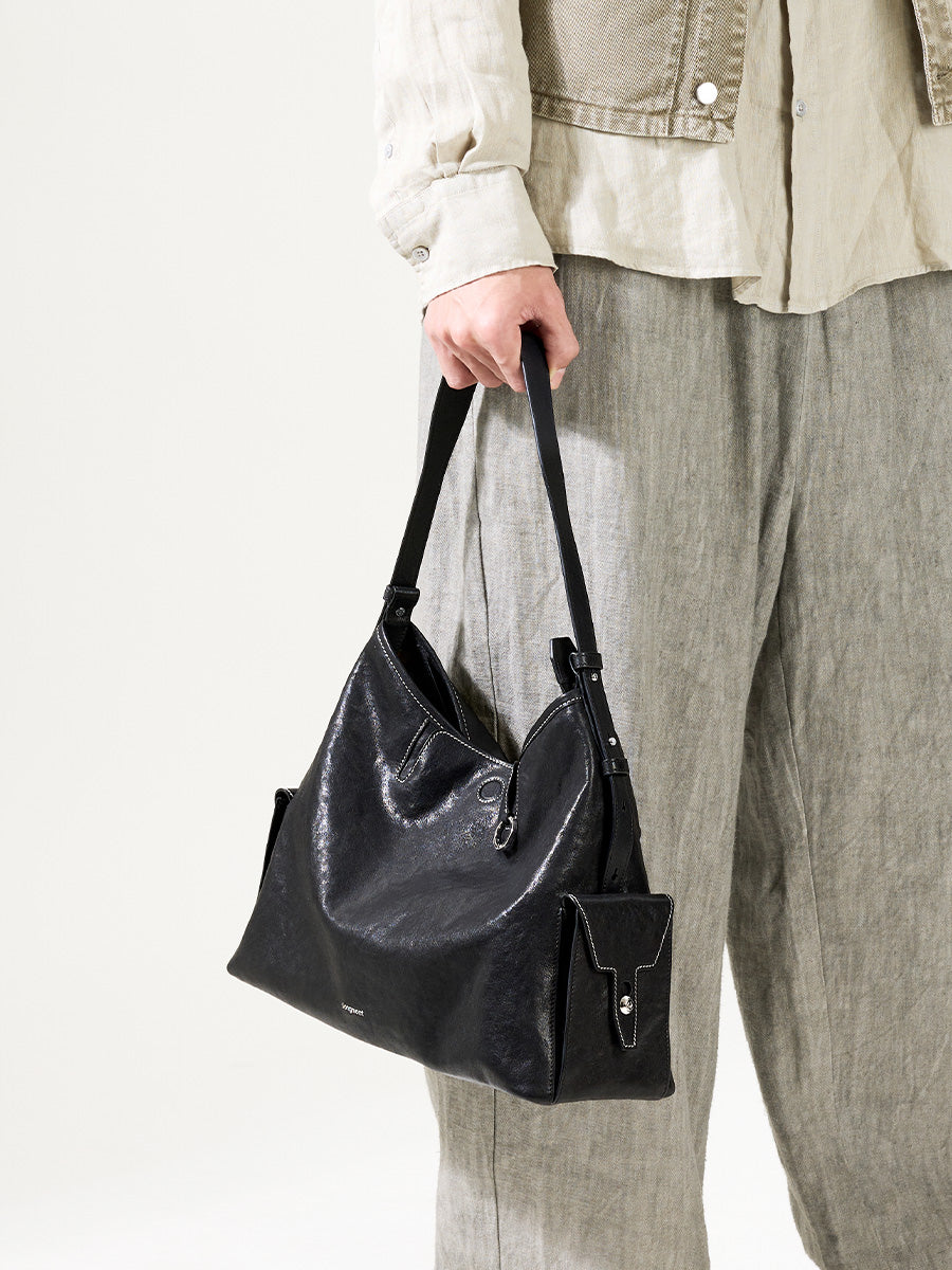 The Medium Yore Hobo Bag (silver-tone hardware)