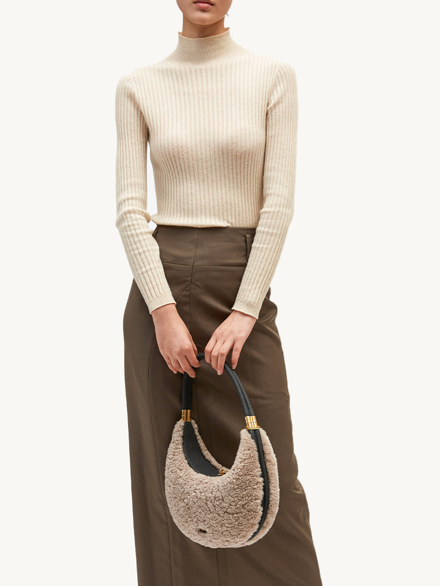 Sac Luna en mouton shearling