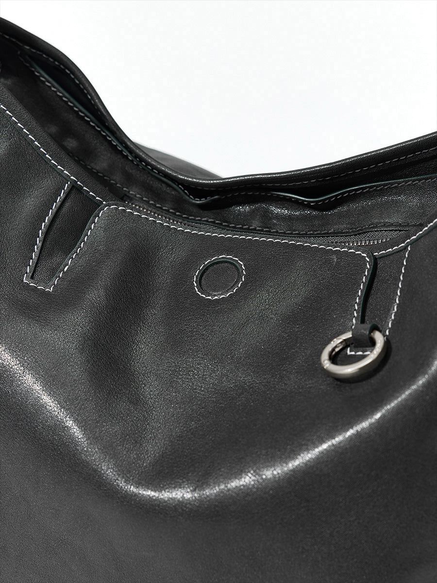 Small Yore Hobo Bag (Silver-tone hardware)