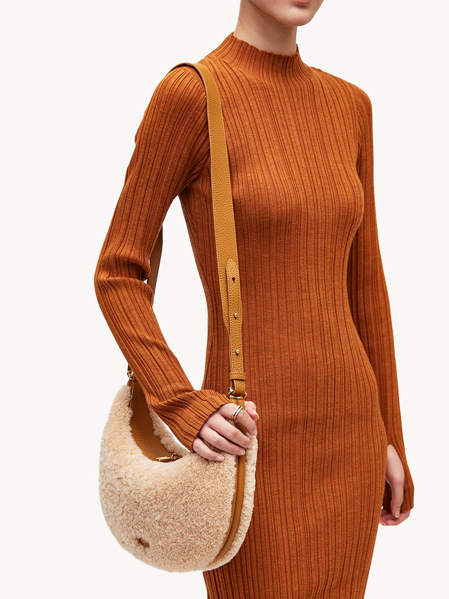 Sac Luna en mouton shearling