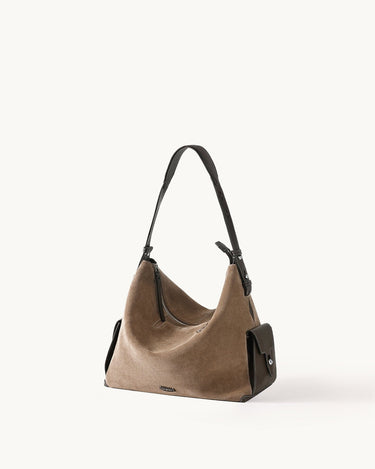 Large Yore Hobo Bag (Tapered Base) HandBags Songmont Stone 