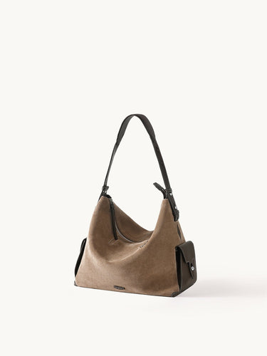 Large Yore Hobo Bag (Tapered Base) HandBags Songmont Stone 