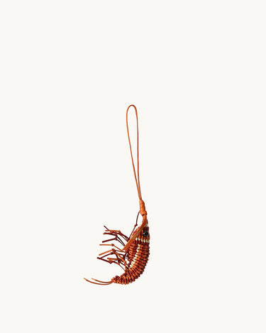 Bouncing Shrimp Charm Songmont Lantern Red 
