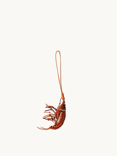 Bouncing Shrimp Charm Songmont Lantern Red 