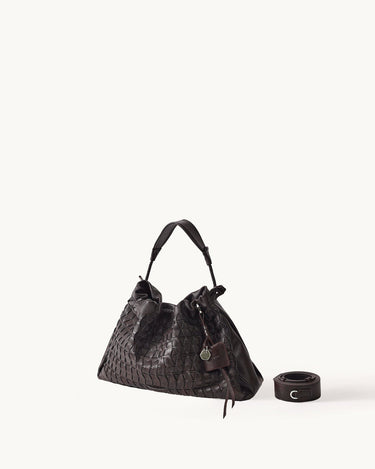 Small Gather Lattice Bag Gift Box Songmont Ebony 