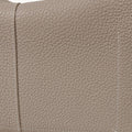 Drippy Roof Bag in Cobble textured leather, featuring detailed stitching and pocket. Premium leather tote for women.