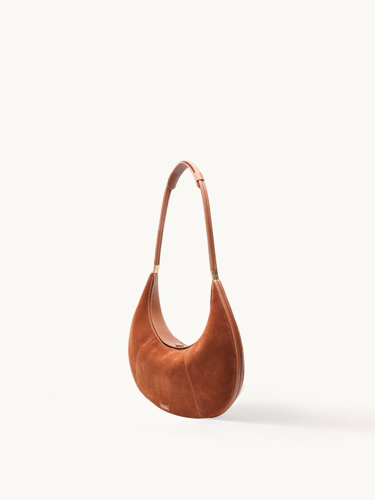 Extra Large Suede Crescent Bag | Detachable Strap – Songmont