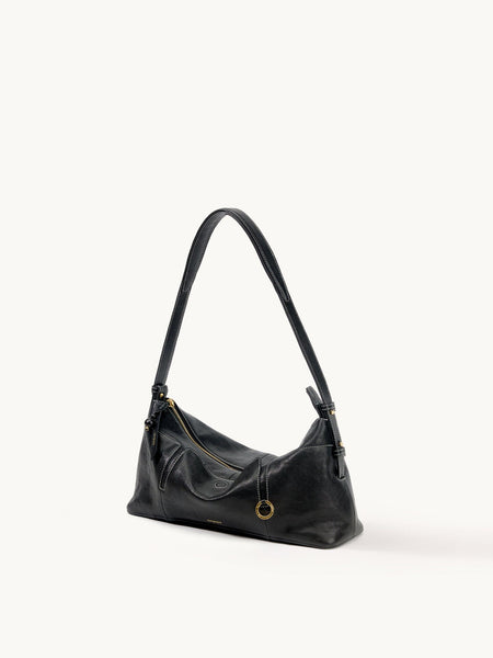 Songmont Yore Hobo Bagブラックレザーショルダーバッグ Yore Toast Bag | Full-Grain Leather Tote, SS Hardware – Songmont