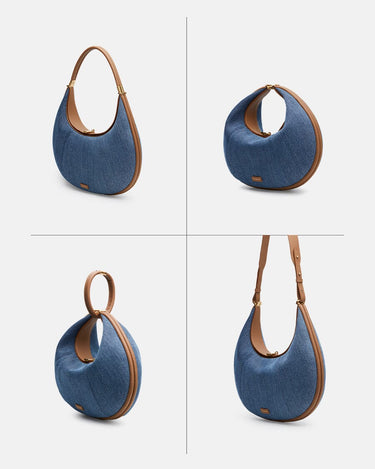 【訳あり】Songmont お洒落Luna Bag Luna Bag | Full-Grain Leather Crescent Shoulder Bag – Songmont