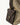 Large Yore Hobo Bag in Dune Suede with a contrasting dark brown leather pocket and gold clasp.
