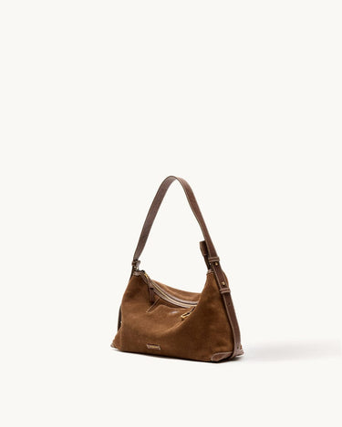 Songmont large suede hobo bag