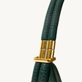 Emerald Luna Bag with gold hardware and embossed Songmont logo