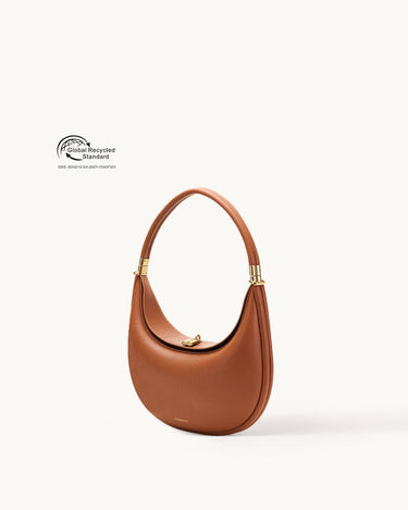 Luna Crescent Vegan Leather Bag | Recycled Eco Caramel – Songmont