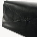 Onyx Medium Gather Bag Set crafted from supple Nappa leather with distinct stitched paneling.