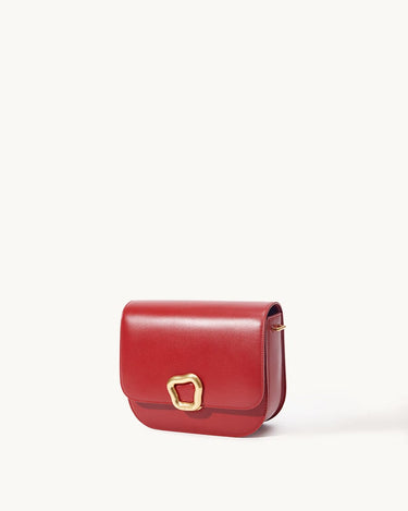 Medium Calf Leather Crossbody | Gold Wonton Ring – Songmont