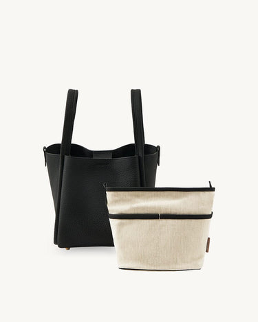 Medium Leather Bucket Bag | Full-Grain, Removable Pouch – Songmont