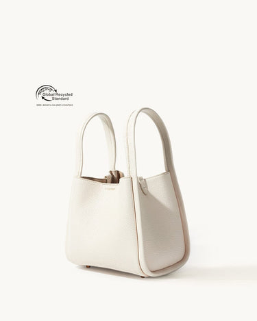 Medium Song Bag in Eco Cloud vegan leather with Global Recycled Standard certification.