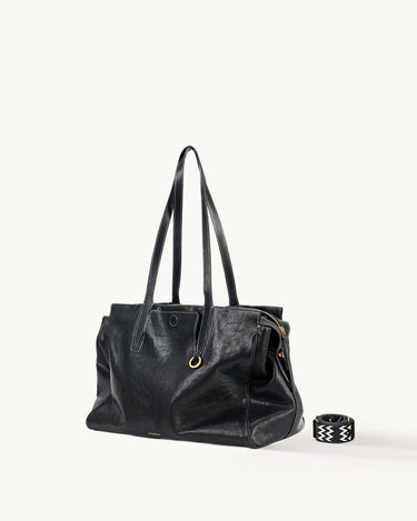Medium Vegetable-Tanned Leather Duffle | Unisex Travel – Songmont
