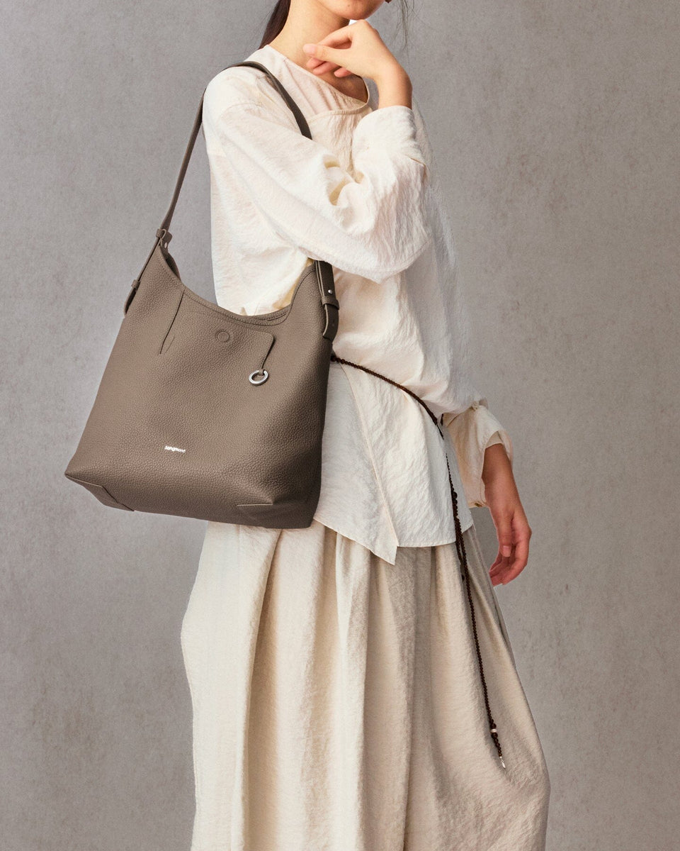 Medium Yore Shoulder Bag | Slouchy Leather Hobo - Songmont