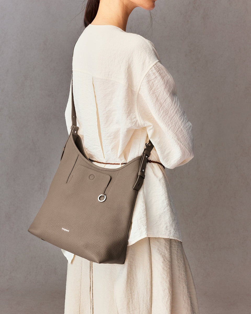 Medium Yore Shoulder Bag | Slouchy Leather Hobo - Songmont