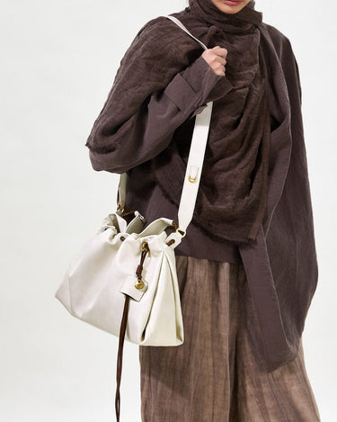 Small Gather Bag Set | Nappa Leather Drawstring Tote – Songmont
