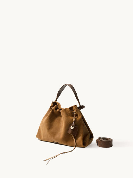 songmont ブラウン スエード ショルダーバッグ Women's Suede Bags – Songmont