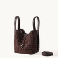 Small Lattice Bucket Bag Songmont 