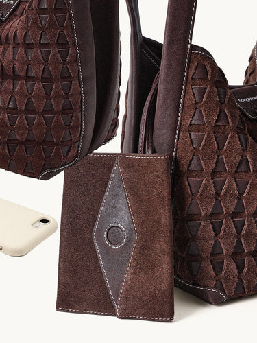 Small Lattice Bucket Bag Songmont 