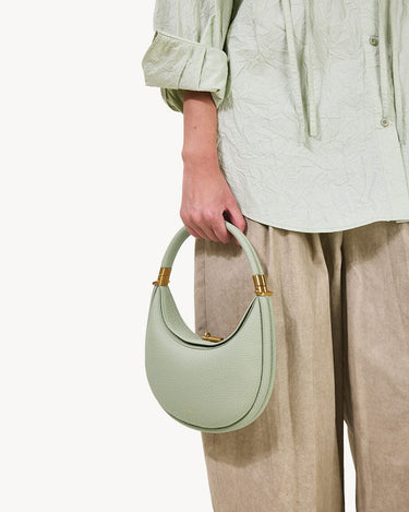 Small Luna Bag | Jade Full-Grain Leather Crossbody – Songmont