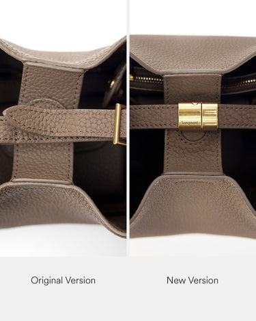 Small Song Bag | Full-Grain Leather Mini Bucket – Songmont
