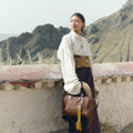 Small Yore Duffle Bag in Sandal color, crafted from vegetable-tanned leather with a timeless feel.
