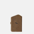 The Yore Passport Case in Sandal color, made of vegetable-tanned leather with a subtle wave logo.