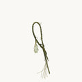 Tranquil Crystal Charm in olivine with woven cord and delicate crystal pendant.