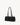 Black Yore Baguette Bag, vegetable-tanned leather, white stitching, gold hardware. Modern and structured design.